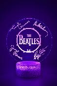 Lampe 3d personnalisée à led - Rock The Beatles