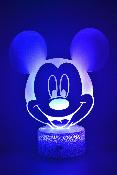 Lampe 3d personnalise  led - Disney Mickey