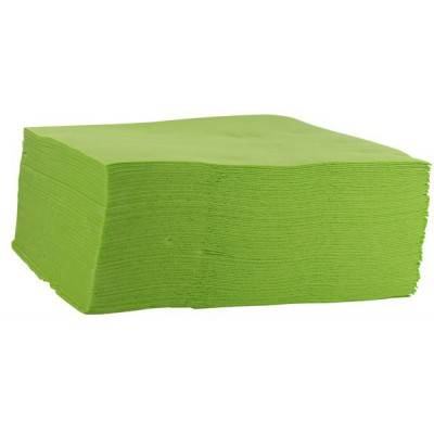 Serviette papier jetable 2 pli verte (40 pièces)