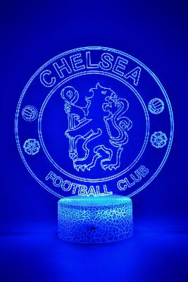 Lampe 3d personnalisée à led - Football Chelsea