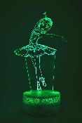 Lampe 3d personnalisée à led - Danseuse ballerine