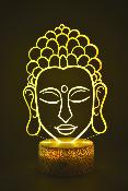 Lampe de chevet LED 3D - Bouddha  | Veilleuse Enfant, Dcoration Chambre, Cadeau Personnalis Anniversaire et Nol