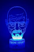 Lampe 3d personnalisée à led - Breaking Bad Heisenberg