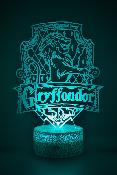 Lampe 3d personnalisée à led - Harry Potter Gryffondor