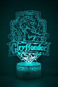Lampe 3d personnalisée à led - Harry Potter Gryffondor | Veilleuse Enfant, Décoration Chambre, Cadeau Personnalisé Anniversaire et Noël