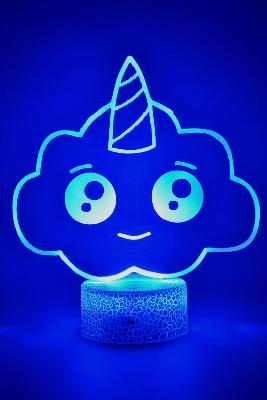 Lampe 3d personnalisée à led - Nuage | Veilleuse Enfant, Décoration Chambre, Cadeau Personnalisé Anniversaire et Noël