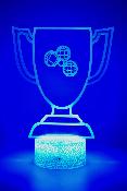 Lampe 3d personnalisée à led - Trophée coupe | Veilleuse Enfant, Décoration Chambre, Cadeau Personnalisé Anniversaire et Noël