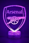 Lampe 3d personnalisée à led - Football Arsenal | Veilleuse Enfant, Décoration Chambre, Cadeau Personnalisé Anniversaire et Noël