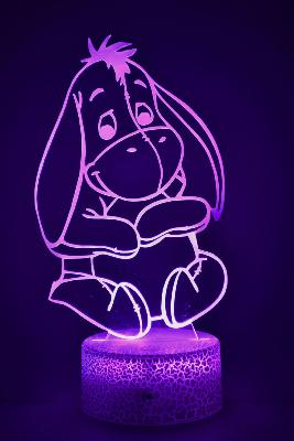 Lampe 3d personnalisée à led - Disney Bourriquet | Veilleuse Enfant Magique, Décoration Chambre, Cadeau Personnalisé