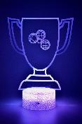 Lampe 3d personnalise  led - Trophe coupe | Veilleuse Enfant, Dcoration Chambre, Cadeau Personnalis Anniversaire et Nol