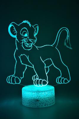 Lampe 3d personnalisée à led - Disney Roi Lion 2