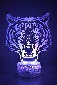 Lampe de chevet LED 3D - Animal Tigre | Veilleuse Enfant, Dcoration Chambre, Cadeau Personnalis Anniversaire et Nol