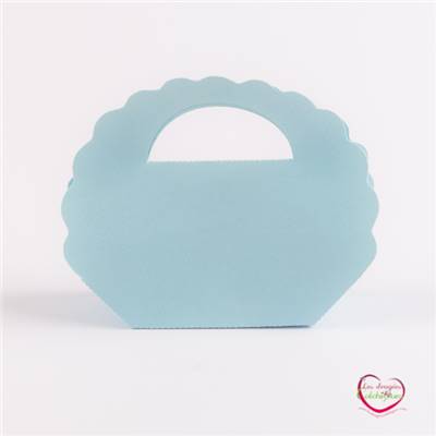 Boite carton sac ciel pour dragées vide 7x5x4,5 cm