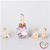 pot  drages dcoration danseuse sur verre encrier