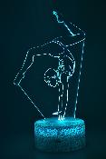 Lampe 3d personnalisée à led - Gymnastique