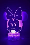 Lampe 3d personnalisée à led - Disney Minnie