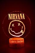 Lampe 3d personnalise  led - Rock Nirvana | Veilleuse maison, Dcoration Chambre, Cadeau Personnalis Anniversaire et Nol