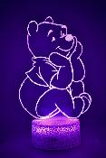 Lampe 3d personnalisée à led - Disney Winnie Ourson | Veilleuse Enfant Magique, Décoration Chambre, Cadeau Personnalisé Anniversaire et Noël