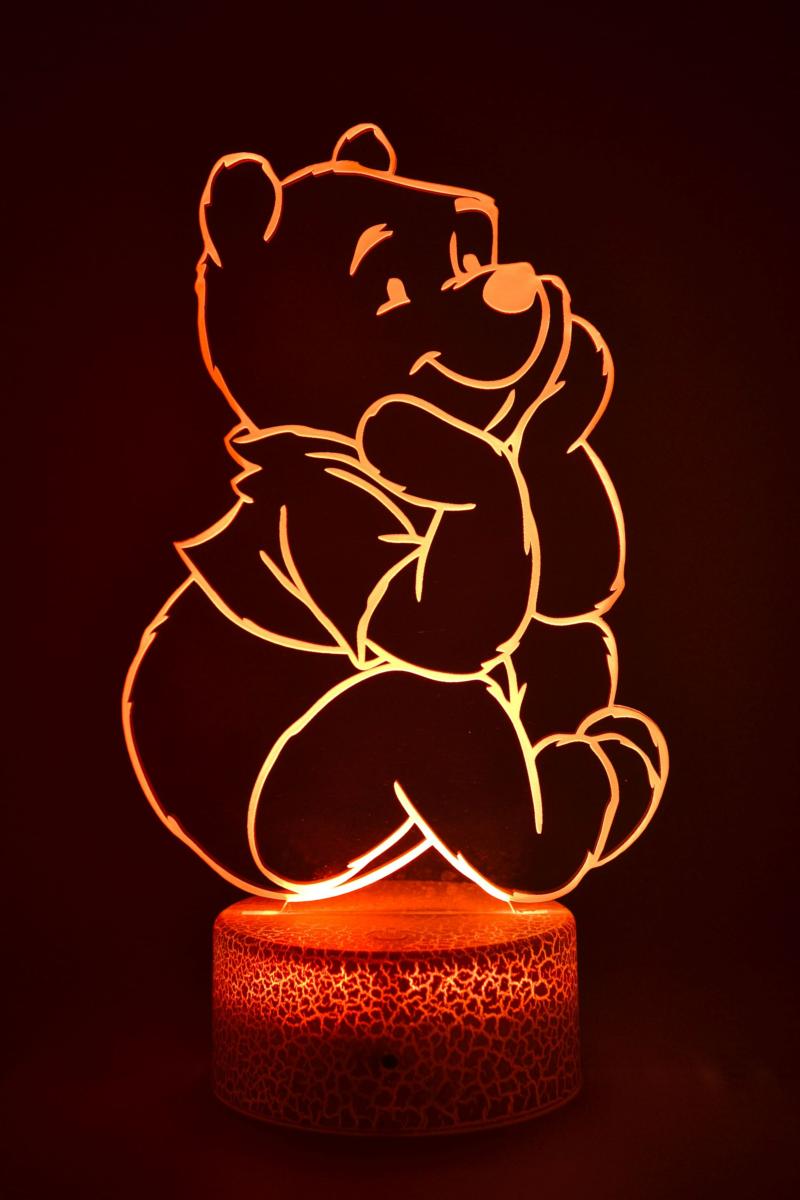 Lampe LED 3D Personnalisée Bourriquet de Disney