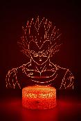 Lampe 3d personnalisée à led - Manga Dragon Ball Z Vegeta | Veilleuse Enfant, Décoration Chambre, Cadeau manga et animé Anniversaire et Noël