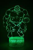Lampe 3d personnalisée à led - Hulk Avengers | Veilleuse Enfant, Décoration Chambre, Cadeau Personnalisé Anniversaire et Noël