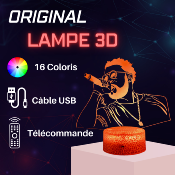 Lampe 3d personnalisée à led - Rappeur Damso  | Veilleuse Rappeur, Décoration Chambre Fan, Cadeau Original