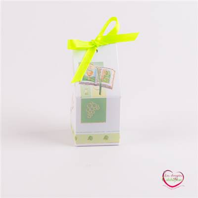 pochon en carton pour dragées communion bougie