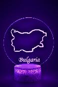 Lampe 3d personnalise  led - Pays Bulgarie | Veilleuse, Dcoration Maison, Cadeau Personnalis Anniversaire et Nol