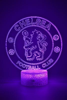 Lampe 3d personnalisée à led - Football Chelsea