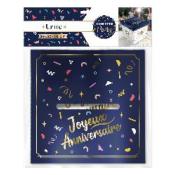 Urne Joyeux Anniversaire Party Confettis – Boîte à cartes 20 x 20 cm