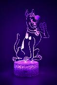 Lampe de chevet LED 3D - Animal Chien Scooby Doo  | Veilleuse Enfant, Décoration Chambre, Cadeau Personnalisé Anniversaire et Noël