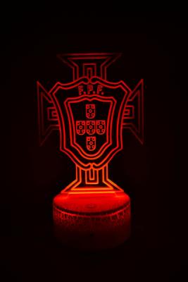 Lampe 3d personnalisée à led - Football Portugal | Veilleuse Enfant, Décoration Chambre, Cadeau Personnalisé Anniversaire et Noël