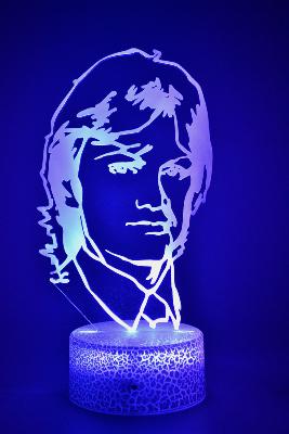 Lampe 3d personnalisée à led - Chanteur Claude François