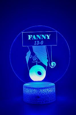 Lampe 3d personnalisée à led - Marseille pétanque fanny