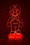 Lampe 3d personnalisée à led - Super Mario | Veilleuse Enfant, Décoration Chambre, Cadeau Personnalisé Anniversaire et Noël