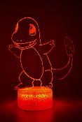 Lampe 3d personnalisée à led - Pokémon Salamèche