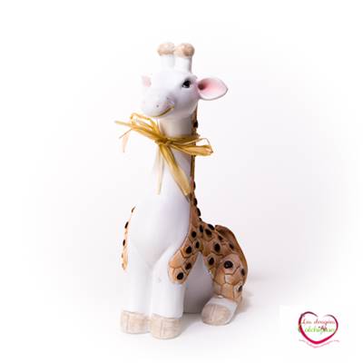 Figurine girafe tirelire 22 cm seule