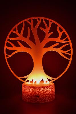 Lampe 3d personnalisée à led - Arbre de vie