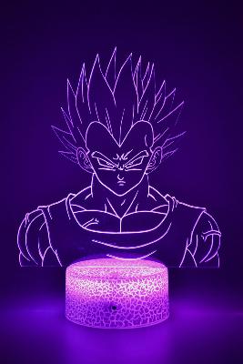 Lampe 3d personnalisée à led - Dragon Ball Z Vegeta