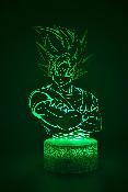 Lampe 3d personnalisée à led - Manga Dragon Ball Z Sangoku | Veilleuse Enfant, Décoration Chambre, Cadeau manga et animé Anniversaire et Noël