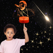 Lampe 3d personnalisée à led - Rappeur Damso  | Veilleuse Rappeur, Décoration Chambre Fan, Cadeau Original