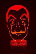 Lampe 3d personnalise  led - La casa de papel | Veilleuse Enfant, Dcoration Chambre, Cadeau Personnalis Anniversaire et Nol
