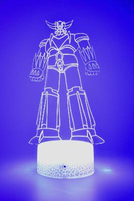 Lampe 3d personnalisée à led - Manga Goldorak 1 | Veilleuse Enfant, Décoration Chambre, Cadeau Personnalisé Anniversaire et Noël