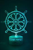 Lampe de chevet LED 3D - Barre bateau   | Veilleuse Enfant, Décoration Chambre, Cadeau Personnalisé Anniversaire et Noël