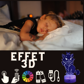 Lampe 3D Personnalisée à LED - Disney Marie  | Veilleuse Enfant Adorable, Décoration Chambre, Cadeau Personnalisé