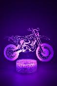 Lampe 3d personnalisée à led - Moto cross