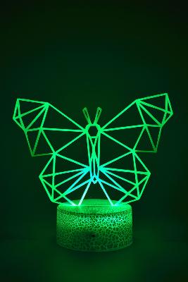 Lampe 3d personnalisée à led - Papillon