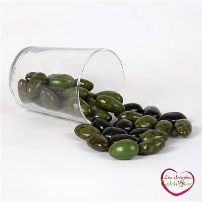 dragées chocolat olive noire verte 250 g