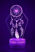 Lampe de chevet LED 3D - Attrape rve  | Veilleuse Enfant, Dcoration Chambre, Cadeau Personnalis Anniversaire et Nol