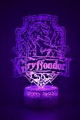 Lampe 3d personnalisée à led - Harry Potter Gryffondor | Veilleuse Enfant, Décoration Chambre, Cadeau Personnalisé Anniversaire et Noël